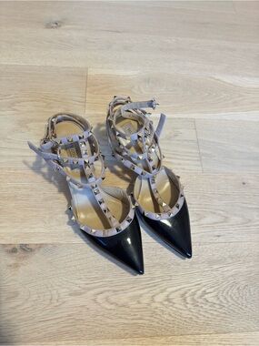 Valentino Rockstud Kitten Heel Pumps